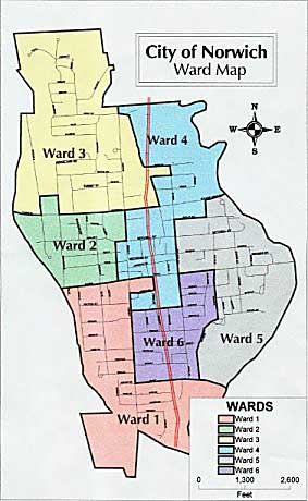 Norwich NY Ward Map
